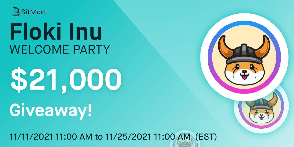 BitMartExchange's tweet photo. 🥳 #BitMart is launching Floki Inu Welcome Party with a total of 78,000,000 FLOKI in rewards, exclusive to BitMart users. 
@realflokiinu is named after #ElonMusk ’s very own Shiba Inu.

👉 Details: https://t.co/mZAsm4U9qG https://t.co/IT6nZPtg0j
