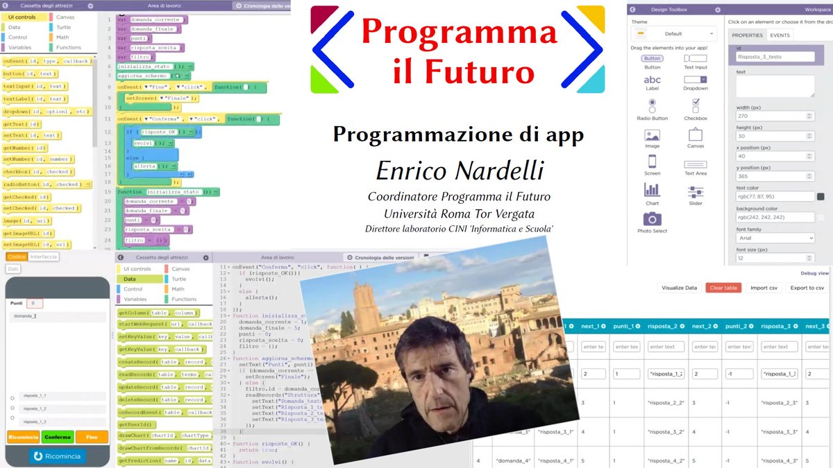 ProgrammaFuturo's tweet photo. #SaveTheDate
Hai partecipato alle prime due lezioni del corso di introduzione alla programmazione di app?
Ti aspettiamo per la prossima mercoledì 17 NOVEMBRE 2021 dalle 18:00 alle 19:00 Per partecipare👉https://t.co/N8KKXZaoJC
#creatoridiapp https://t.co/LSQRUQfu5q