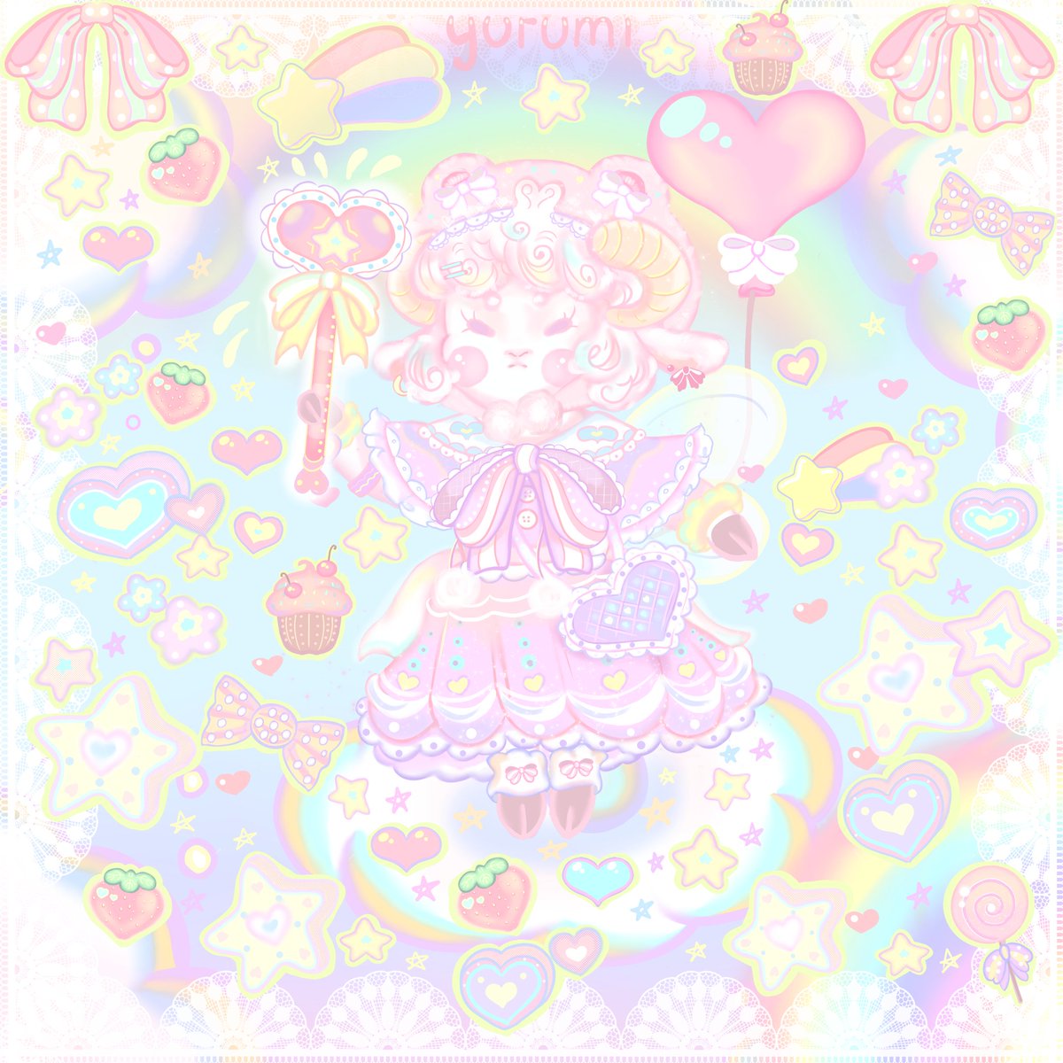 _yurumi__'s tweet photo. 🐑
°
°
°
#art #digitalart https://t.co/B3fmv2rliy