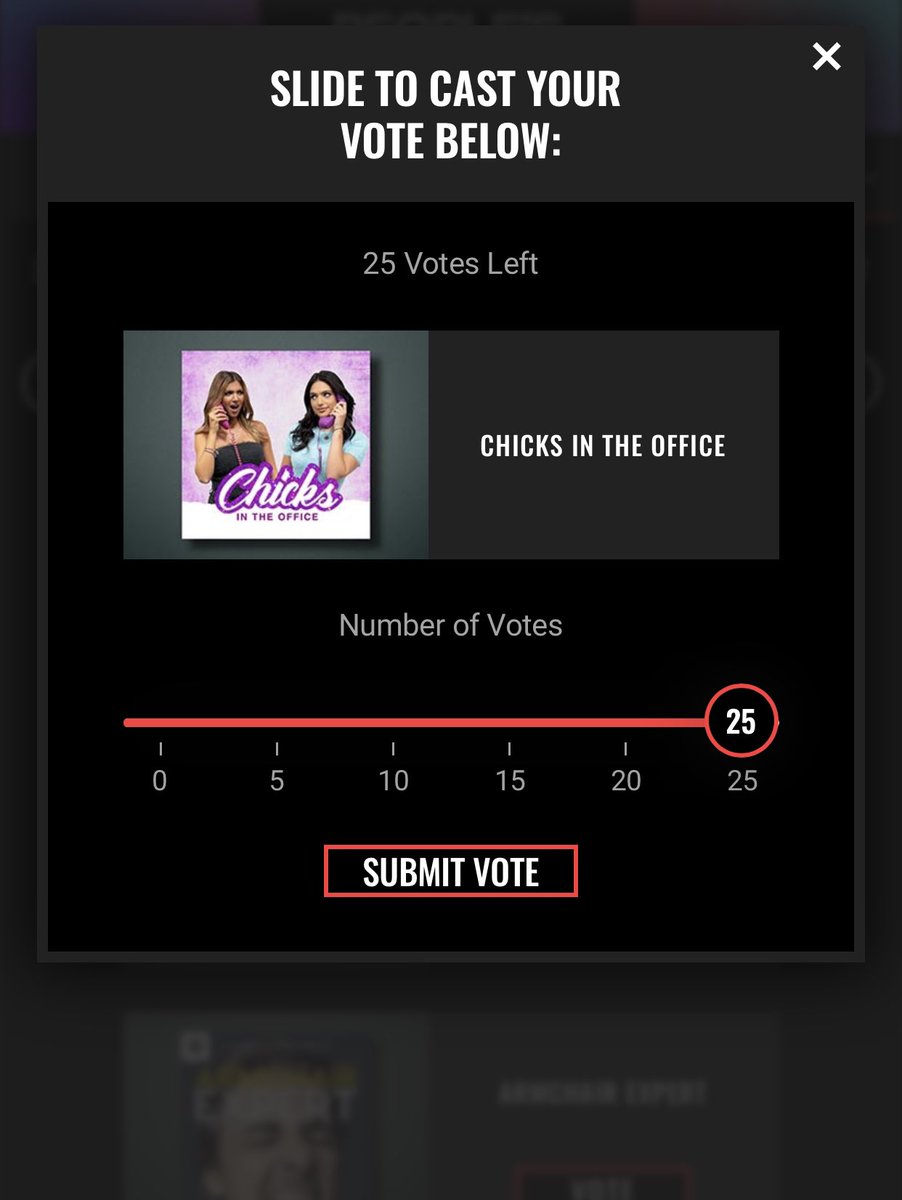BarstoolRia's tweet photo. MAKE SURE YOU VOTE TODAY @ChicksInTheOff #ThePopPodcast #ChicksInTheOffice #PCAS retweet this and vote here https://t.co/Vy3chPfWH0 https://t.co/rpUcEsh3u6