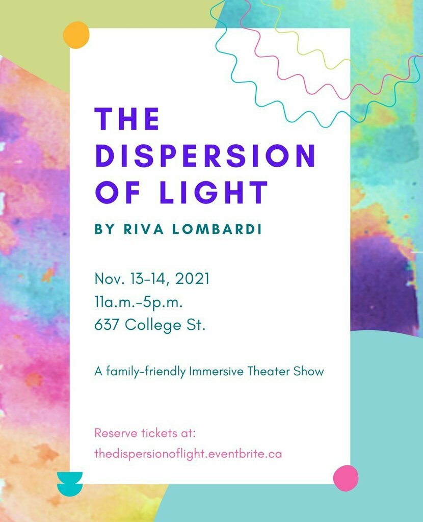 TOLittleItaly's tweet photo. Family-friendly Immersive Theater Show Coming to Little Italy The Dispersion of Light pop-up experience will guide guests to solve riddles and spread joy by  painting their own watercolour rainbows.⁠
⁠
Toronto, ON: Saturday November 13 and Sunday Nov… https://t.co/0AyhpgRL1X https://t.co/rV6SATXvqh