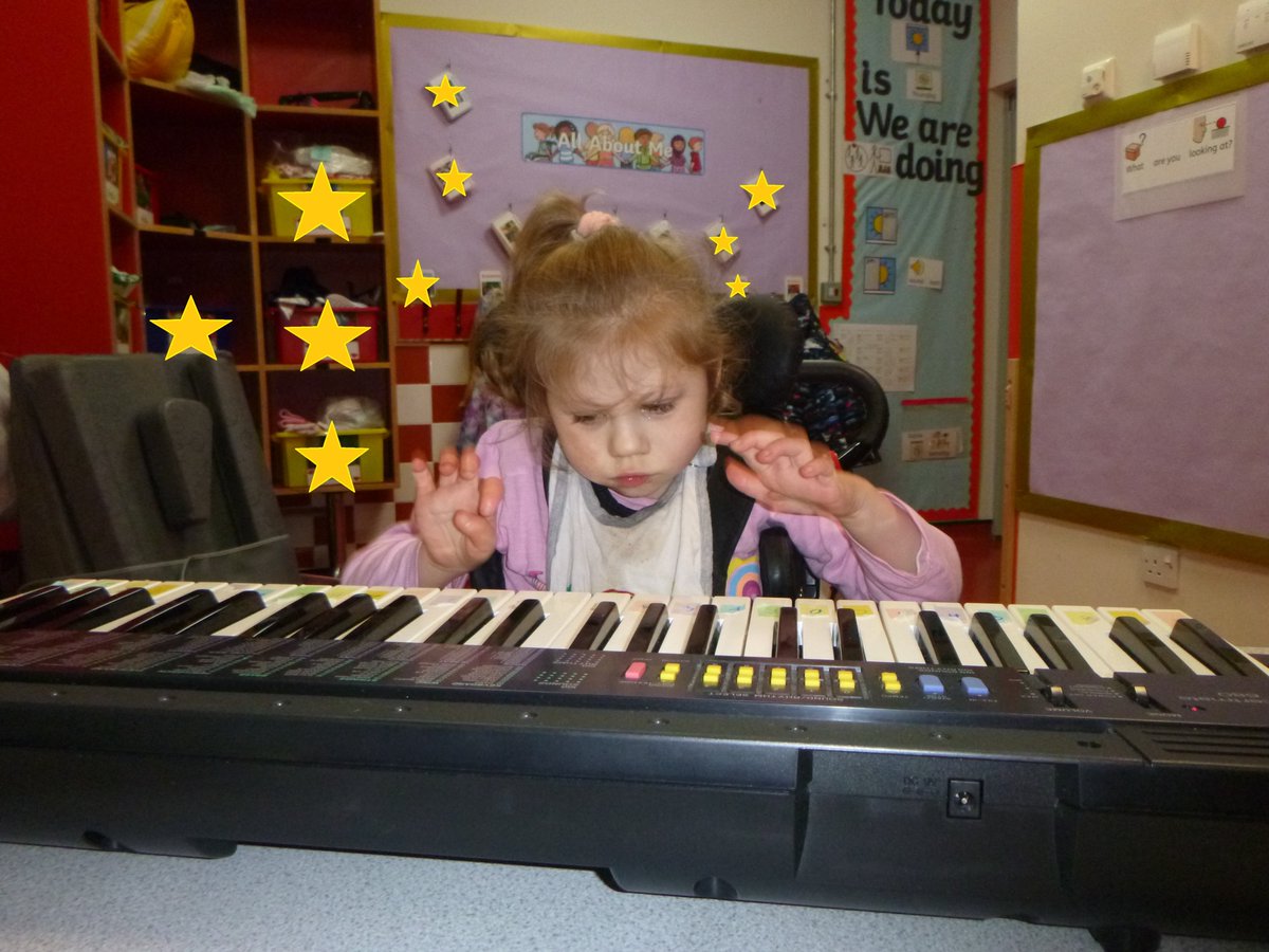 IvyHouseSchool's tweet photo. Rubies have also continued to work on their cause and effect skills! One superstar played the keyboard independently and another superstar activated the hairdryer using a switch! 🎹 #SEND #SensoryLearning #InclusiveIT https://t.co/bTJVQlqQrs