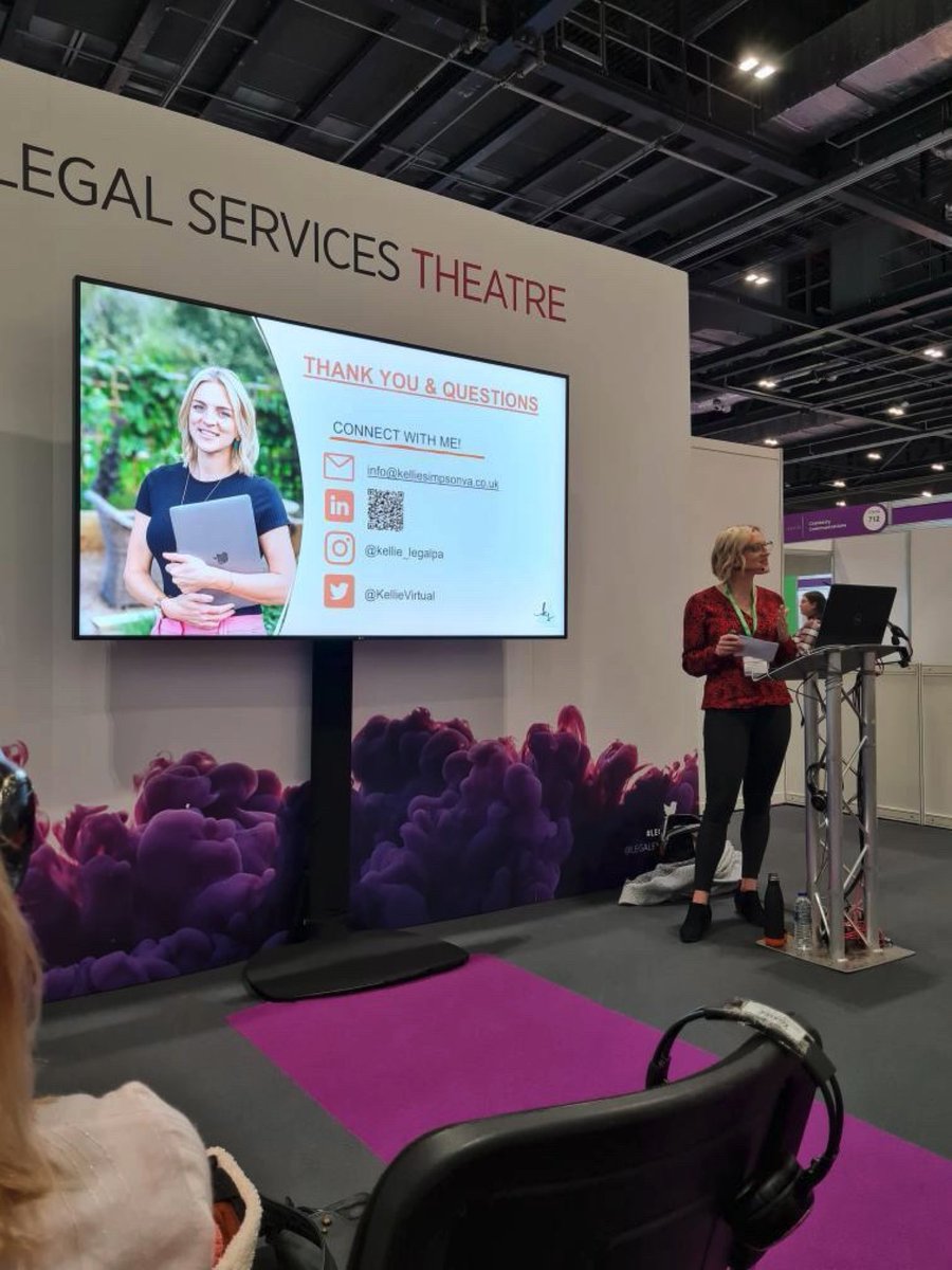 Amazing couple of days at the <a href="/LegalexShow/">The LegalEx Show</a> - first ever public speaking event - client onboarding! Thanks for the opportunity <a href="/goclio/">Clio</a> ♥️ #legalex