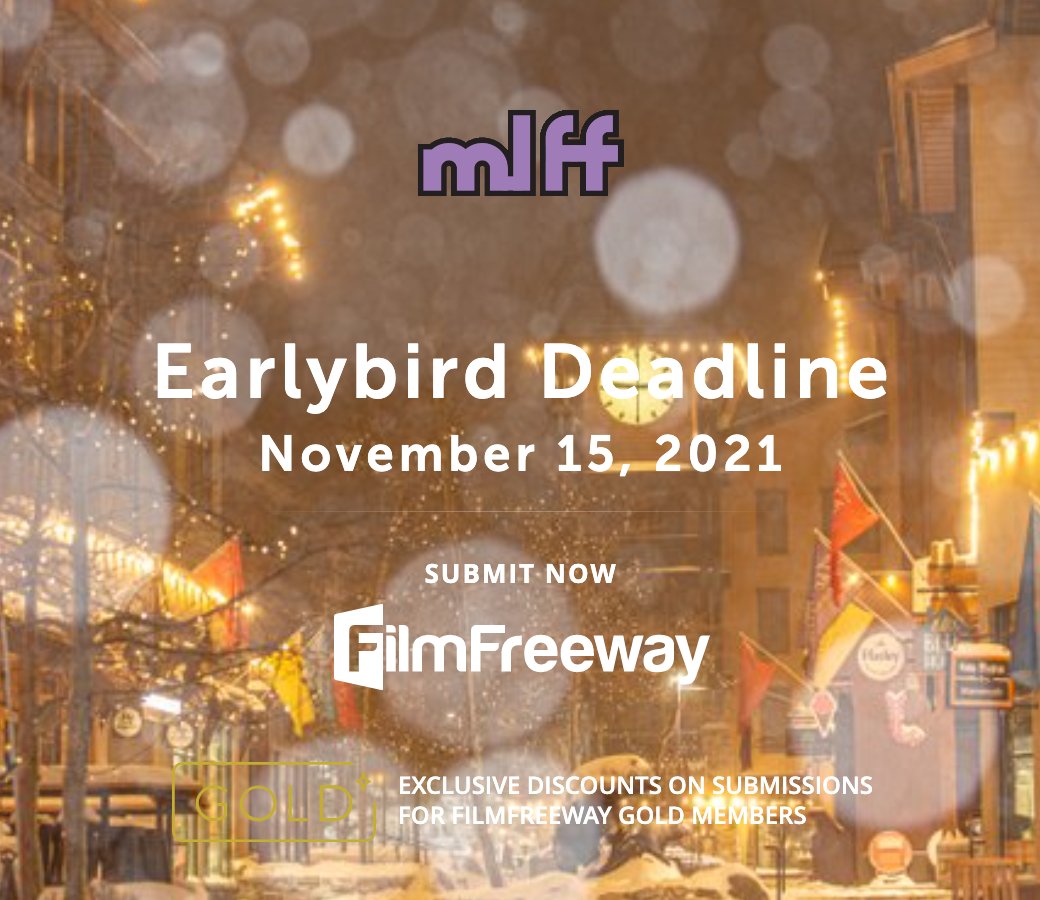 MLFilmFest's tweet photo. Our Earlybird Deadline is Monday Nov. 15th! Submit today to one of 2021 MovieMaker Magazine's top 50 Film Festivals Worth the Entry Fee!
#MLFF #Mammothlakesfilmfestival #MLFF_ALUM #indiefilms #independentfilmmaker #filmfreeway #filmmaker https://t.co/OXbdOjyB85