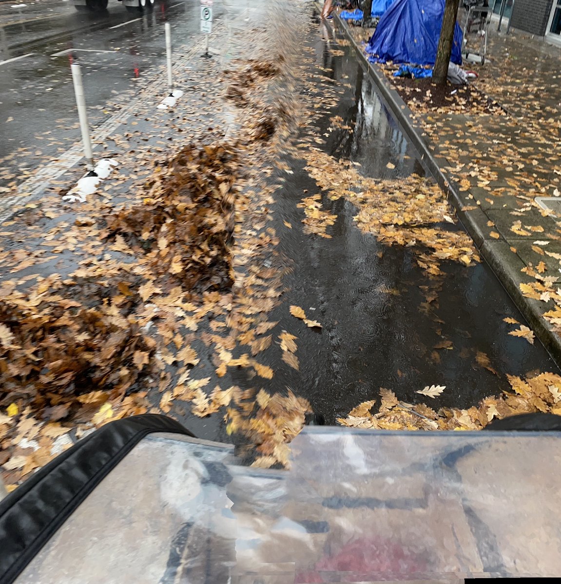 Puddle report from today’s commute!