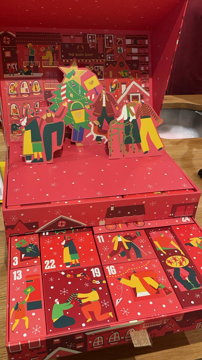 Now this is what you call an advent calendar! Roll on the 1st December - can’t wait to see what treats I get! Thanks hubby! <a href="/TheBodyShopUK/">The Body Shop UK</a> #AdventCalendar #Christmas