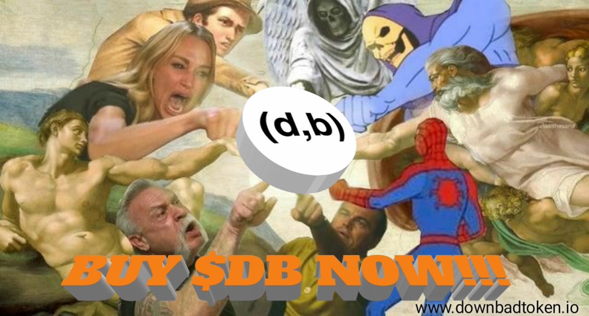 Senopatiku's tweet photo. @DownBadToken My Submission for @DownBadToken 

$DB #downbadtoken #MemeContest https://t.co/wTCXerur3q