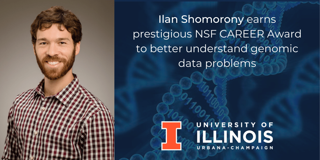 Illinois ECE Asst. Prof. Ilan Shomorony (<a href="/ilanshom/">Ilan Shomorony</a>) earns prestigious <a href="/NSF/">U.S. National Science Foundation</a> CAREER Award to better understand genomic data problems

Learn more 🔗 ece.illinois.edu/newsroom/news/…