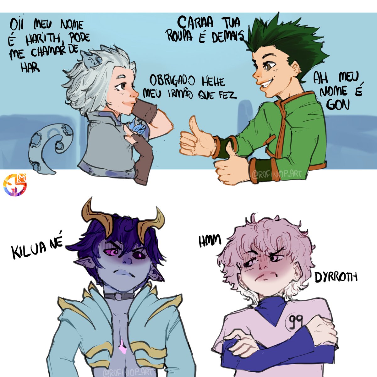 MLBBBR's tweet photo. Um encontro épico! 😎
🎨 Artista MGL: @rufinop_art
#anime #mlbb #mlbbbr #fanart #mglbr #mgl https://t.co/3UvMaF6A0U