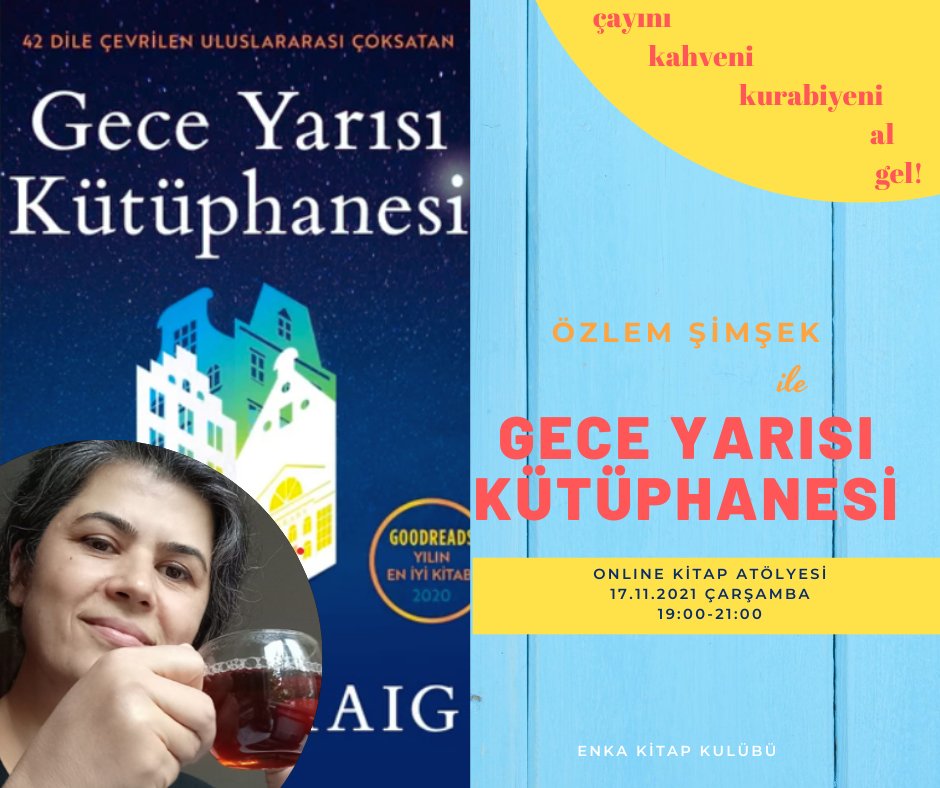 17 Ekim Çarşamba akşamı "Gece Yarısı Kütüphanesi" isimli kitabımızın atölyesini yapacağız;
çayını,
kahveni,
kurabiyeni
al
gel!
#kitap
#matthaig
#themidnightlibrary
#geceyarısıkütüphanesi
<a href="/domingoKITAP/">domingo yayınevi</a>