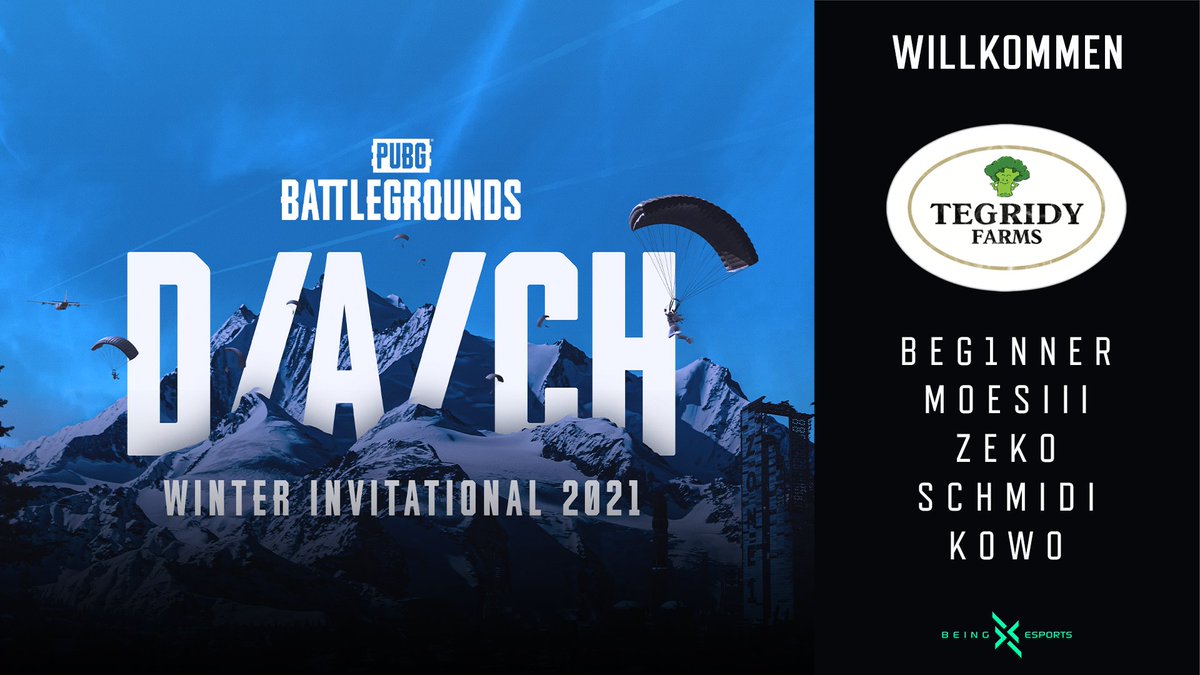 Eine Farm ist nichts ohne seinen Farmer🧑‍🌾

Team 4 im <a href="/PUBG_DE/">PUBG: BATTLEGROUNDS Deutschland 🇩🇪</a> D/A/CH Winter Invitational steht somit fest: Tegridy Farms 🚜 mit: 

<a href="/Beg1nnerPUBG/">Beg1nner</a> 
<a href="/moesiii/">Moesiii</a> 
<a href="/ZekoTheSlav/">Zekoslav</a> 
<a href="/Schmidi0008/">Matthias Schmidt</a> 
@TheKowo 

Viel Spaß und viel Glück euch! 🙌