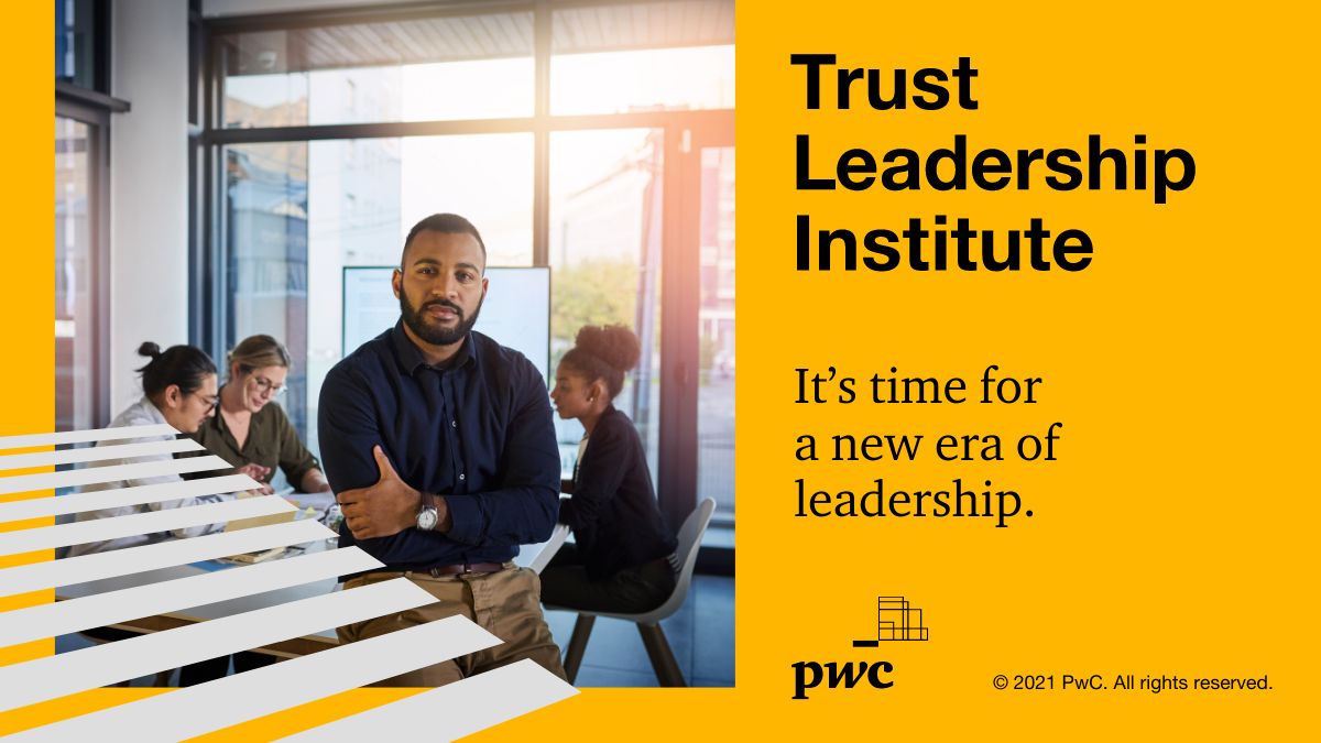 blairsheppard's tweet photo. I am excited to be a part of the launch of @PwC's #TrustLeadershipInstitute. This initiative addresses one of the critical challenges the world is facing today - declining trust. Business has a unique role to play in re-establishing #trust in institutions and between people. https://t.co/FMS6ZWYhYU