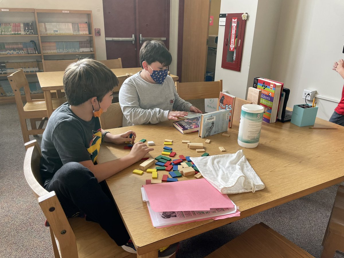 Love when 4th grade studies simple machines and we get to create Rube Goldberg machines in the media center! #makerspace <a href="/RubeGoldberg/">The Rube Goldberg Institute</a> ⚙️📏📐🧱🧶🔧<a href="/MsMcKinleyATL/">Allison McKinley</a> <a href="/jbland100/">Jay Bland</a> <a href="/KathrynNails/">Kathryn Nails</a> @APSITPatrice <a href="/JenWinSaunders/">Jen WinS</a> <a href="/APSMediaServ/">APS Media Services</a>