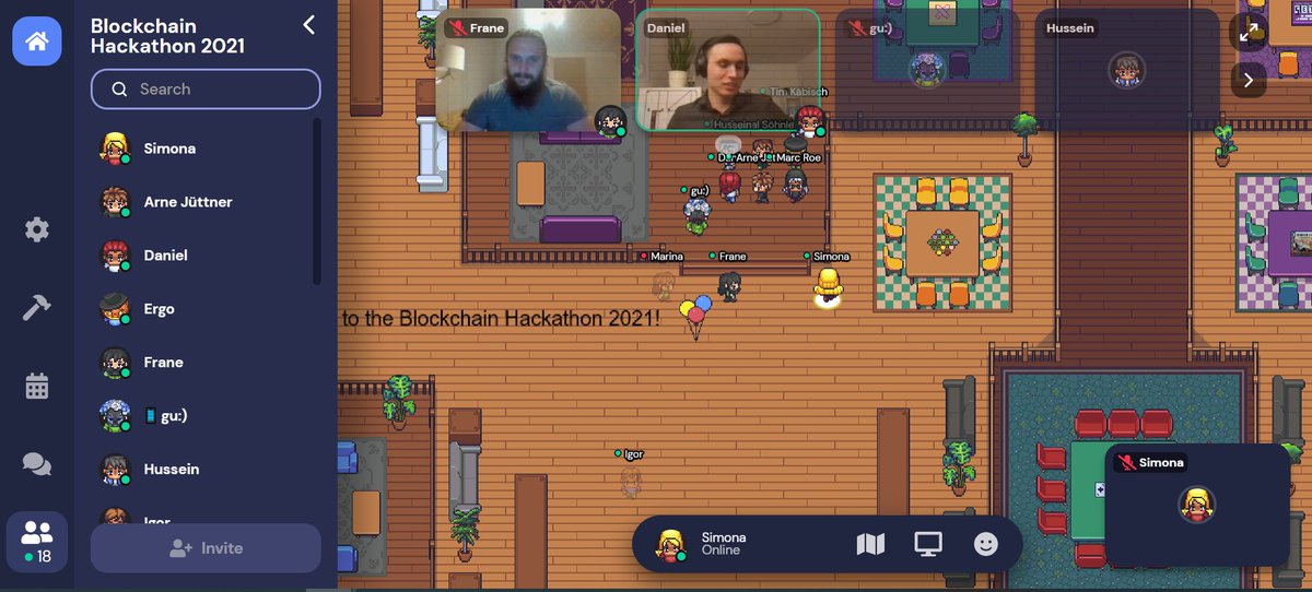 hackBC_STR's tweet photo. LIVE NOW!
Join us in @Gathertown and discuss ideas with the other participants. Our Hackathon's room will be open all night long! https://t.co/hx8RpV4W11 #hackBC21 #gather #blockchain #hackathon https://t.co/wfa50EB3Zj
