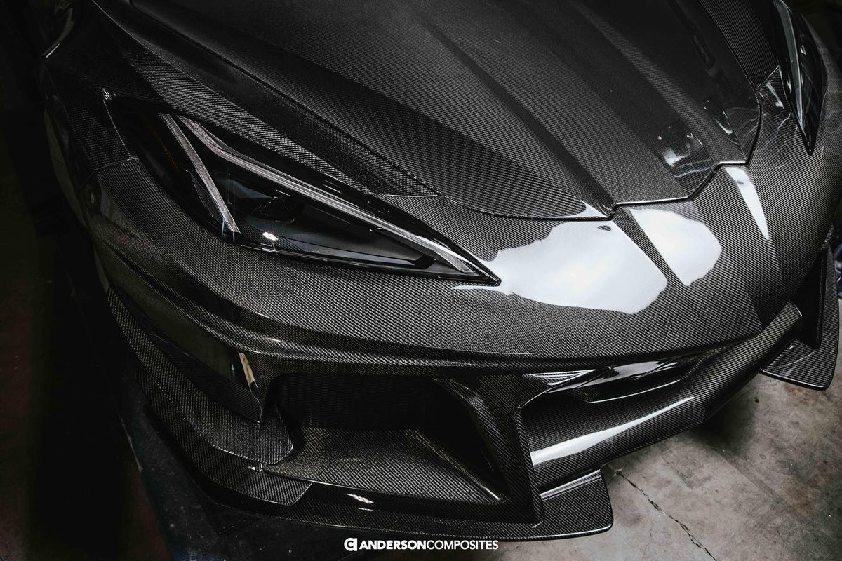 AndersonCmp's tweet image. The Anderson Team has completed the first, all-carbon fiber C8 Corvette! Pretty amazing features with a wider than stock body and all that beautiful carbon fiber. Look for this vehicle in upcoming car events! #C8 #C8corvette #C8R