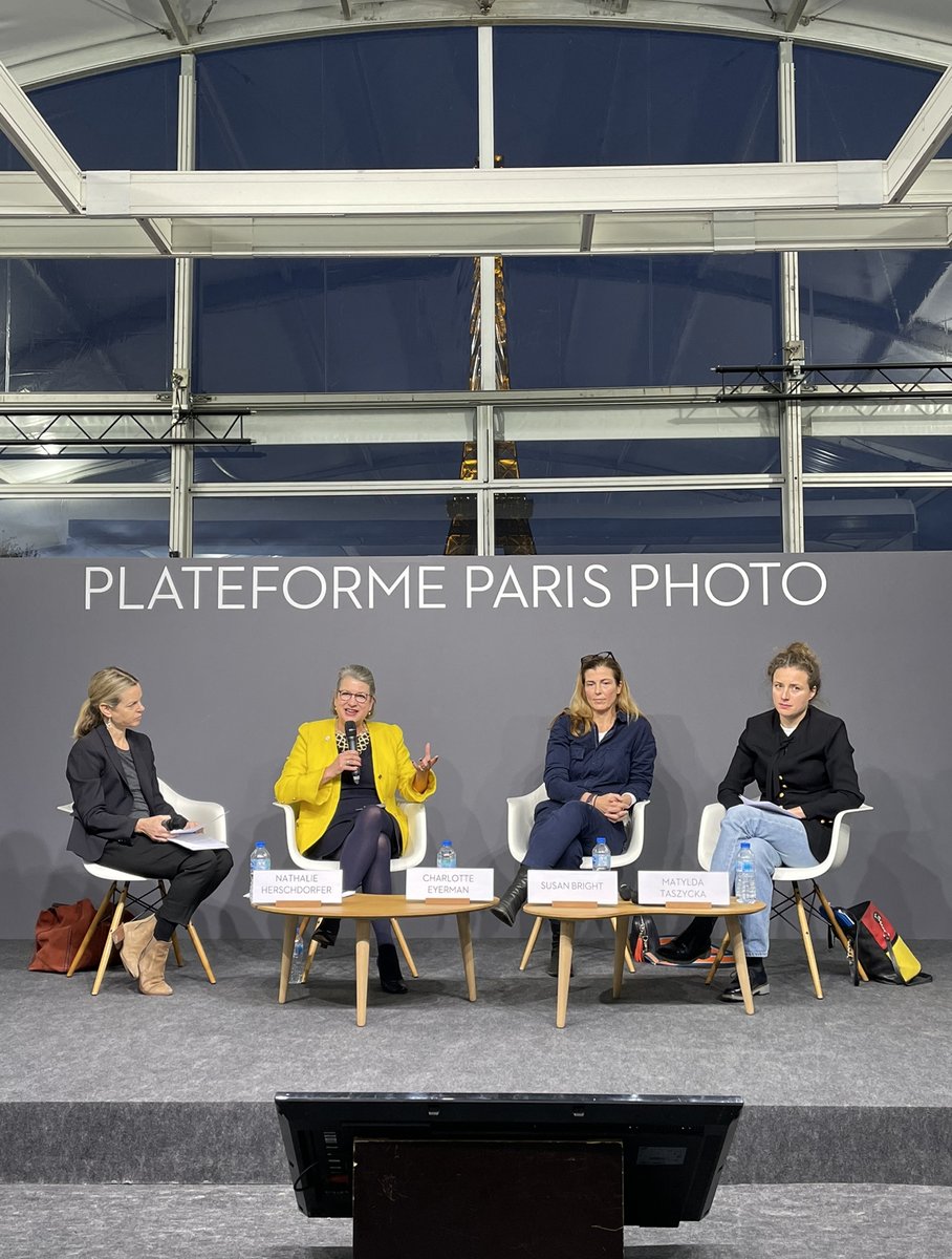jpmorgan's tweet photo. Charlotte Eyerman, Art Director and Chief Curator of JPMorgan Chase Art Collection,  discusses the importance of supporting female artists at @ParisPhotoFair.  https://t.co/rJYYbU70tX https://t.co/LshJCniKOn