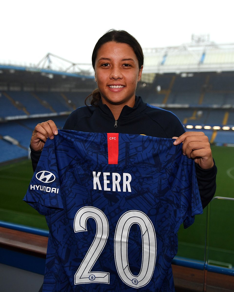 ChelseaFCW's tweet photo. On this day in 2019, @SamKerr1 became a Blue! 🙌🔵 https://t.co/hFimqXOfdl
