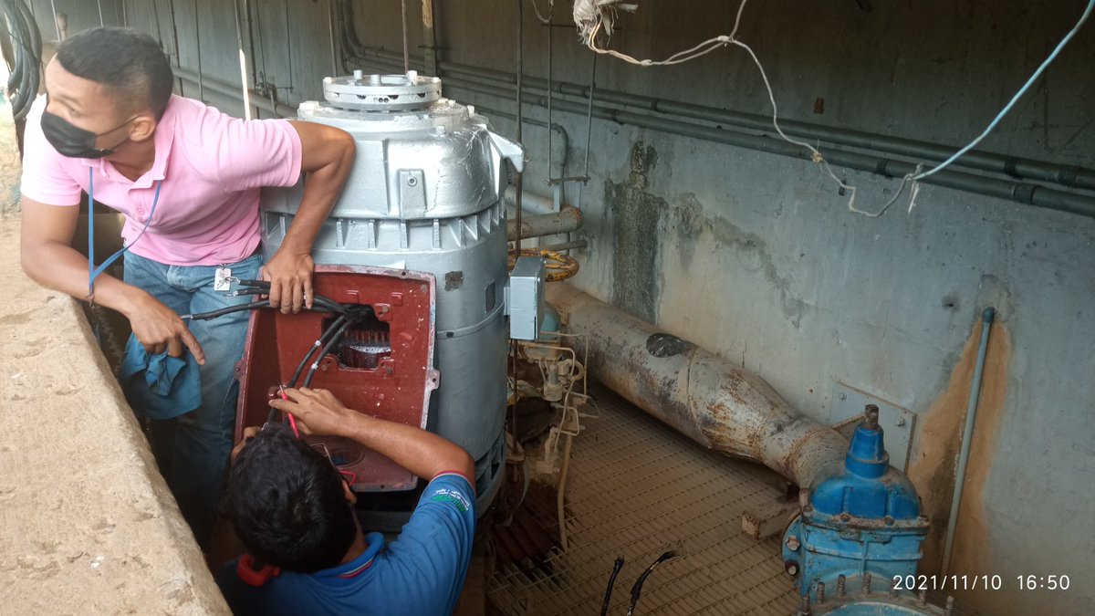 Hidropaezca's tweet photo. 🔵#11Nov Cumpliendo con el #PlanRemate #Hidropaez colocó en funcionamiento grupo de impulsión rehabilitado de 300 HP, 150 lps, en la P/P de Zaraza, Mncpio Pedro Zaraza, logrando normalizar la distribución de agua potable
@RMarcoTorres
@minaguasoficial
#EnsayoMasGrandeDelMundo https://t.co/Ksiz5JAC8A