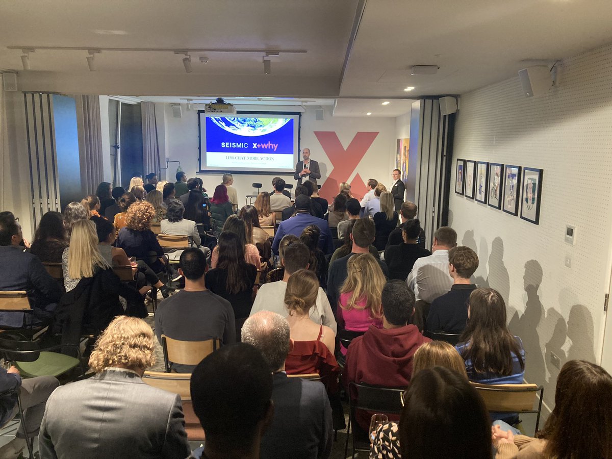 I hosted my first #IRL event for #Seismic last night - such a great client - bringing together #BCorps, experts and activists for an inspiring panel of #changemakers. So much energy and buzz discussing the outcomes of #cop26