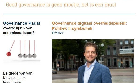 NRgovernance's tweet photo. NR Governance Update met oa: governance voor digitaal overheidsbeleid, van intern toezicht naar ‘raad van verbinding’ en zelfevaluatie: corvee of verrijkende dialoog?
#governanceupdate #commissariaat #nationaalregister #toezichthouder #NRdegovernanceexpert
https://t.co/G6chXcJaqF https://t.co/jkIJDRxDmb