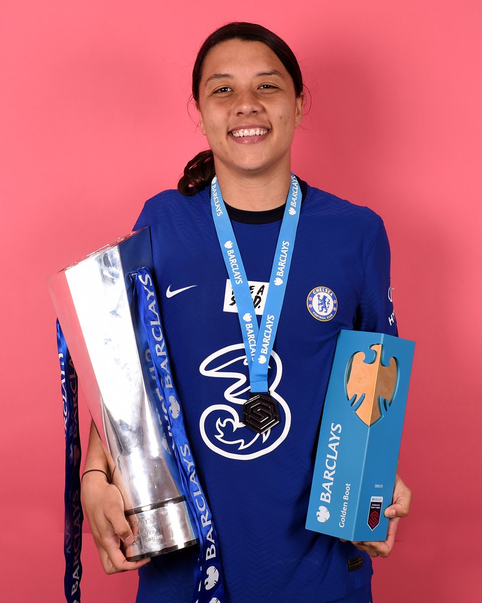 ChelseaFCW's tweet photo. Two years of @SamKerr1! 😁

What's your favourite memory of our No.20 so far? 💙 https://t.co/Ub2hGEt06A