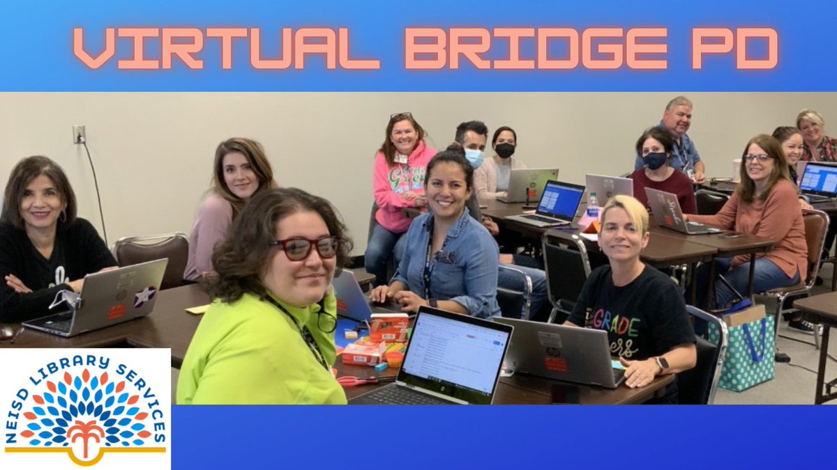 Happy to provide professional learning to our amazing Virtual Bridge educators in collaboration w/ <a href="/NEISDiTech/">NEISD Instructional Technology</a>!  These teachers created <a href="/brainpop/">BrainPOP</a> concept maps, JamBoards &amp; STEAM models while  incorporating  NEISD Library Resources into their lessons. <a href="/NEISD/">North East ISD</a> <a href="/NEISD_PD/">NEISD_Professional Learning</a> #NEISDLibs