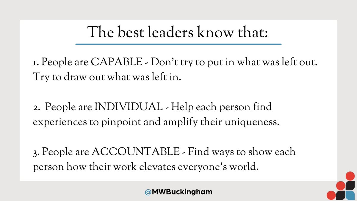 All great leaders begin with faith in each human. 

If, deep down, you believe that people are flawed, homogenous, and always looking for what they can get away with, then you may occasionally be right. But you should never be a leader.