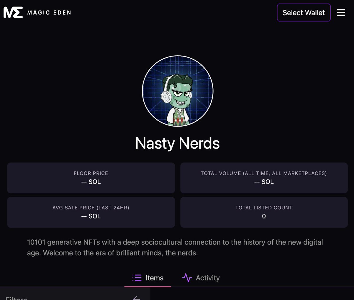 nasty_nerds's tweet photo. surprise! we're listed, not only on one but two NFT marketplaces at once! 🥳🚀

Alpha Art: https://t.co/dapBR99WBK
Magic Eden: https://t.co/UQQfYnuwmi https://t.co/PDKJrz28oR