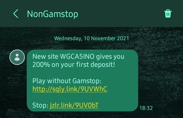 fatbodge's tweet photo. @gamstopuk1 Been getting a couple of these, thought they may be of interest to you. https://t.co/Y2Y1yr2Tmw