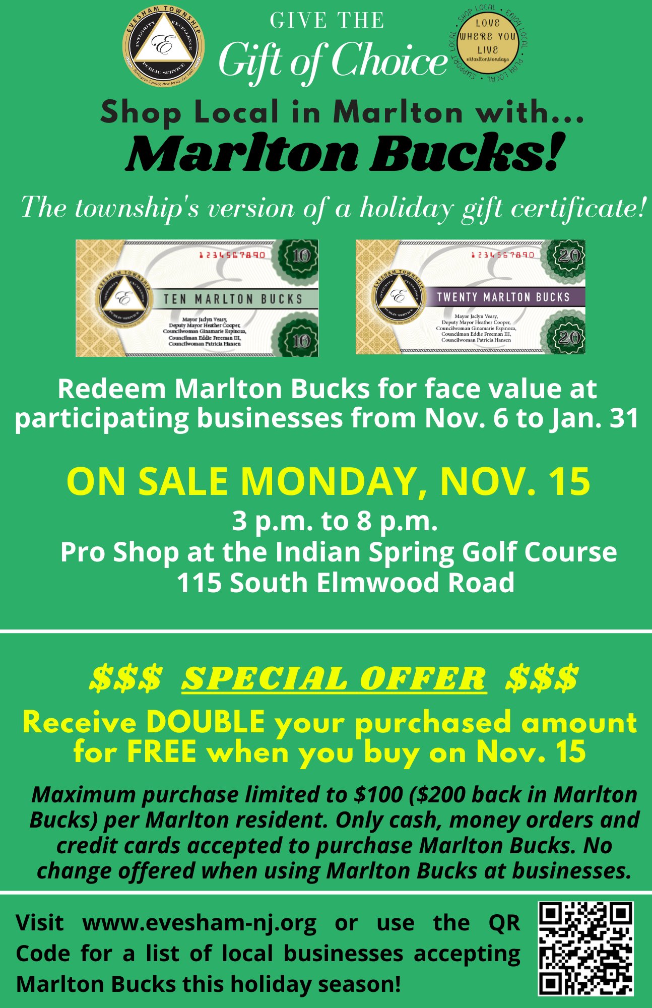 Evesham Township on Twitter "11/12/2021 SAVINGS ALERT Your