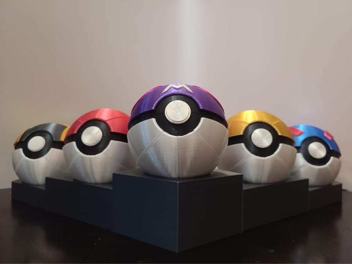 Jesse3d's tweet photo. Have you checked out my #Etsy yet?  I also do custom #prints 😊 #pokemon #pokeballs #3Dprinting #nintendo #gaming https://t.co/UqFRyLGmLB https://t.co/OXtxU1cJw5