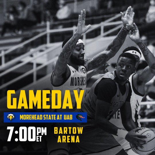MSUEaglesMBB's tweet photo. 🦅GAMEDAY🦅

🆚 - @UAB_MBB 
📍 - Birmingham, Al.
⌚️ - 7:00 p.m. ET
🏟 - Bartow Arena
📊 - https://t.co/LihqAHI61Q
📻 - https://t.co/qxzU2Mz8M1
📺 - https://t.co/1oASjRmJ4x https://t.co/R170dNKCBn
