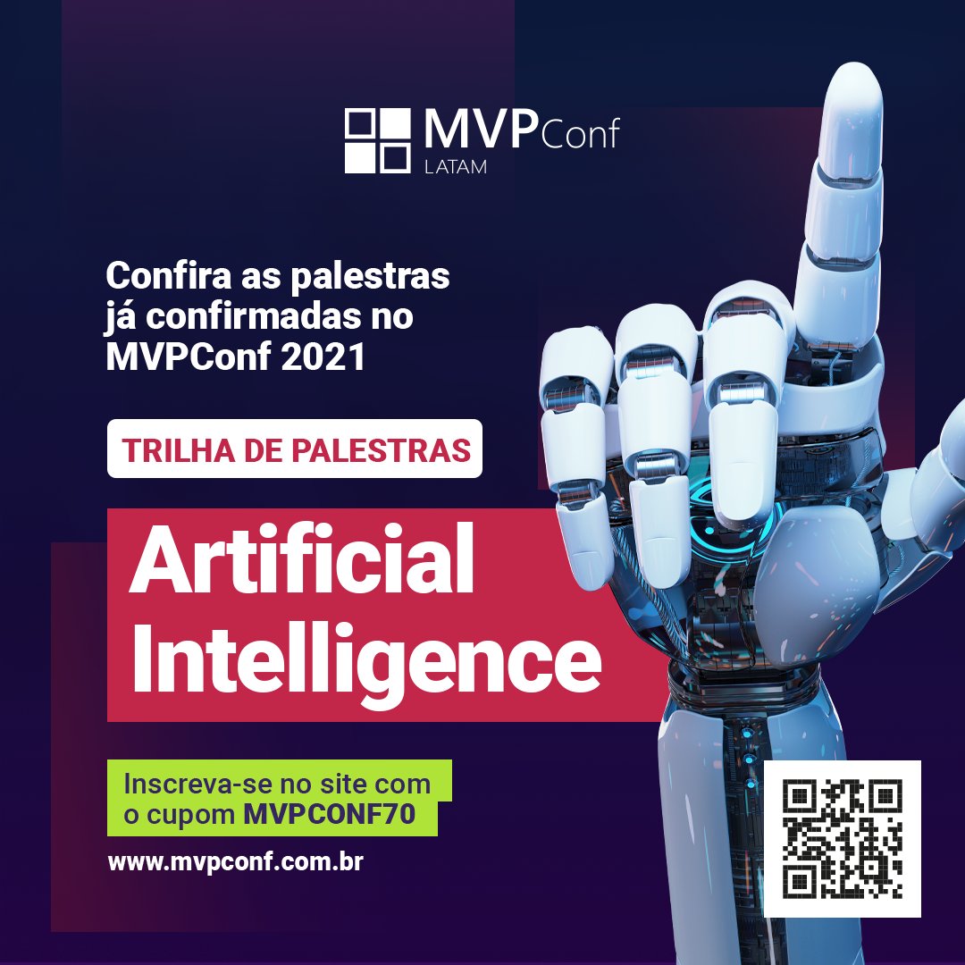 MVPConference's tweet photo. Nossa trilha de palestras está ON 💥

Confira tudo que te espera na trilha de AI! Muito networking, muita experiência e muita solidariedade com nossas instituições parceiras 😃

#MVPConf2021 #MVPBuzz #FASAmazonia #EuCuidoDaAmazonia https://t.co/sakZk2wF2a
