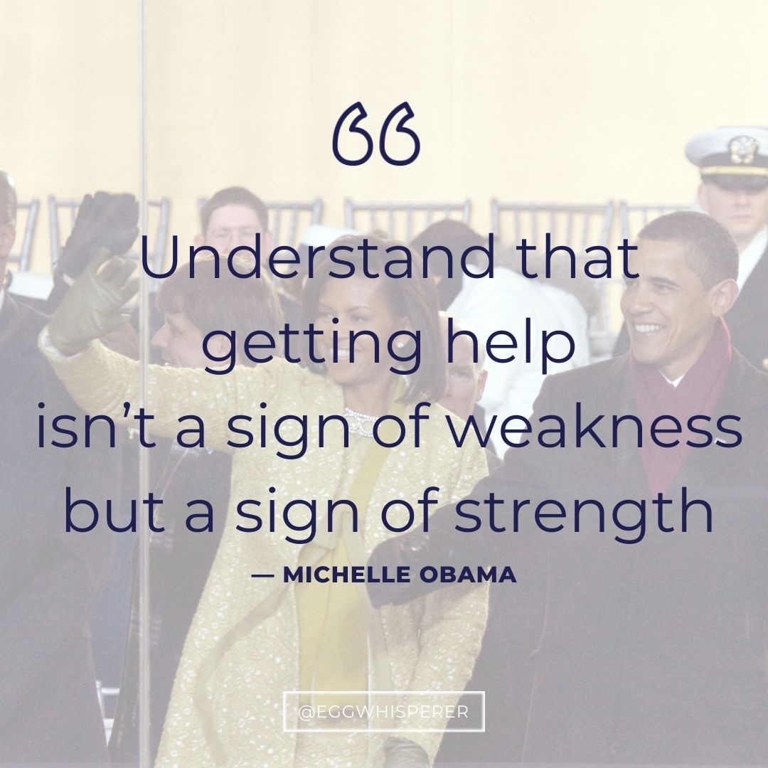 _EggWhisperer's tweet photo. When I saw this quote by Michelle Obama, I thought of you, fertility patients. Michelle had her own fertility journey. She went from a place of feeling “broken” due to miscarriage to realizing the dreams that she and Barack had for their family with IVF.

#ttc #infertility https://t.co/c9hD65PGC1