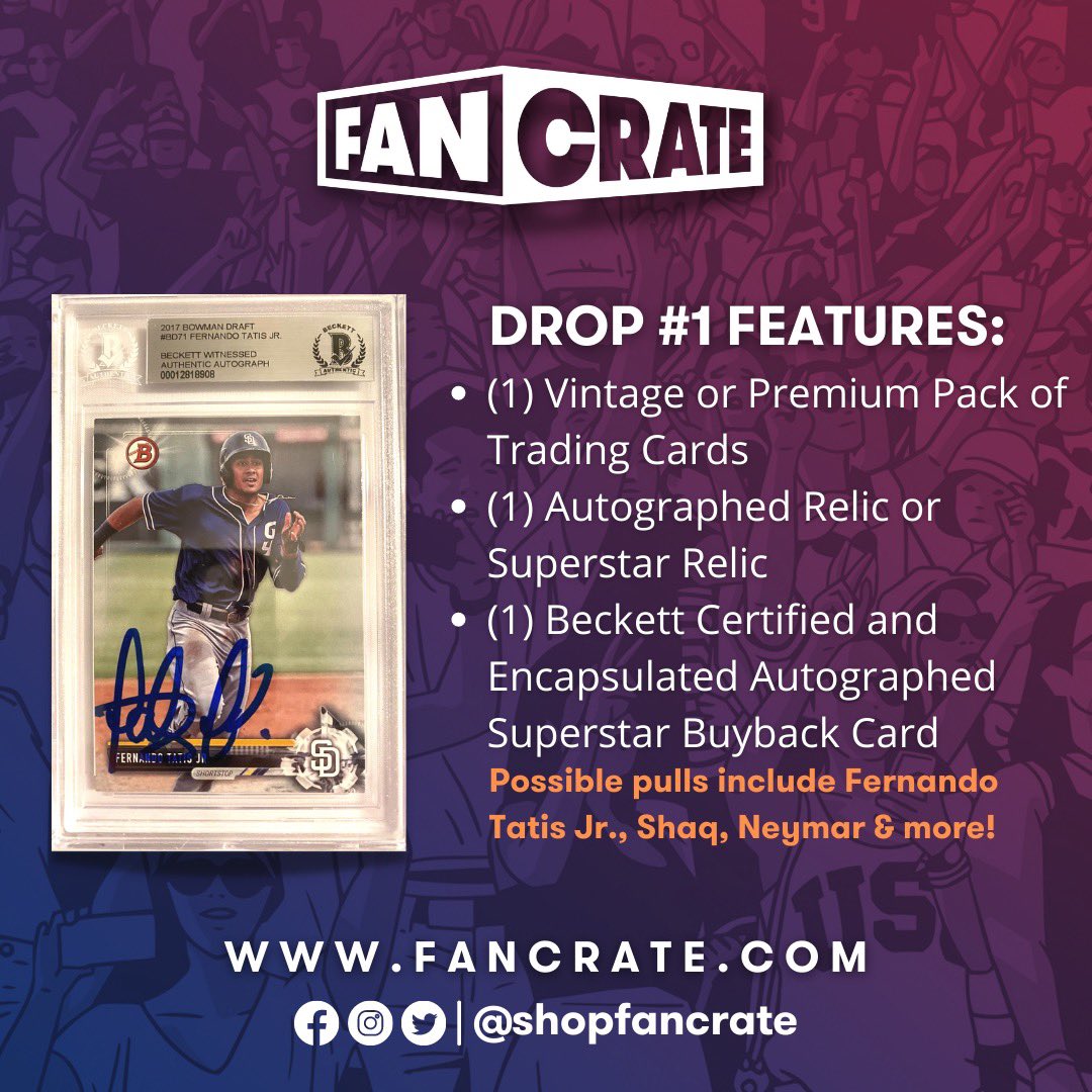 shopfancrate's tweet photo. Increase the value of your sports card collection with #FanCrate - a brand new collectibles experience! 🔥

Pre-order NOW at https://t.co/JZDgzX7g1m! https://t.co/6qUQpVcyAY