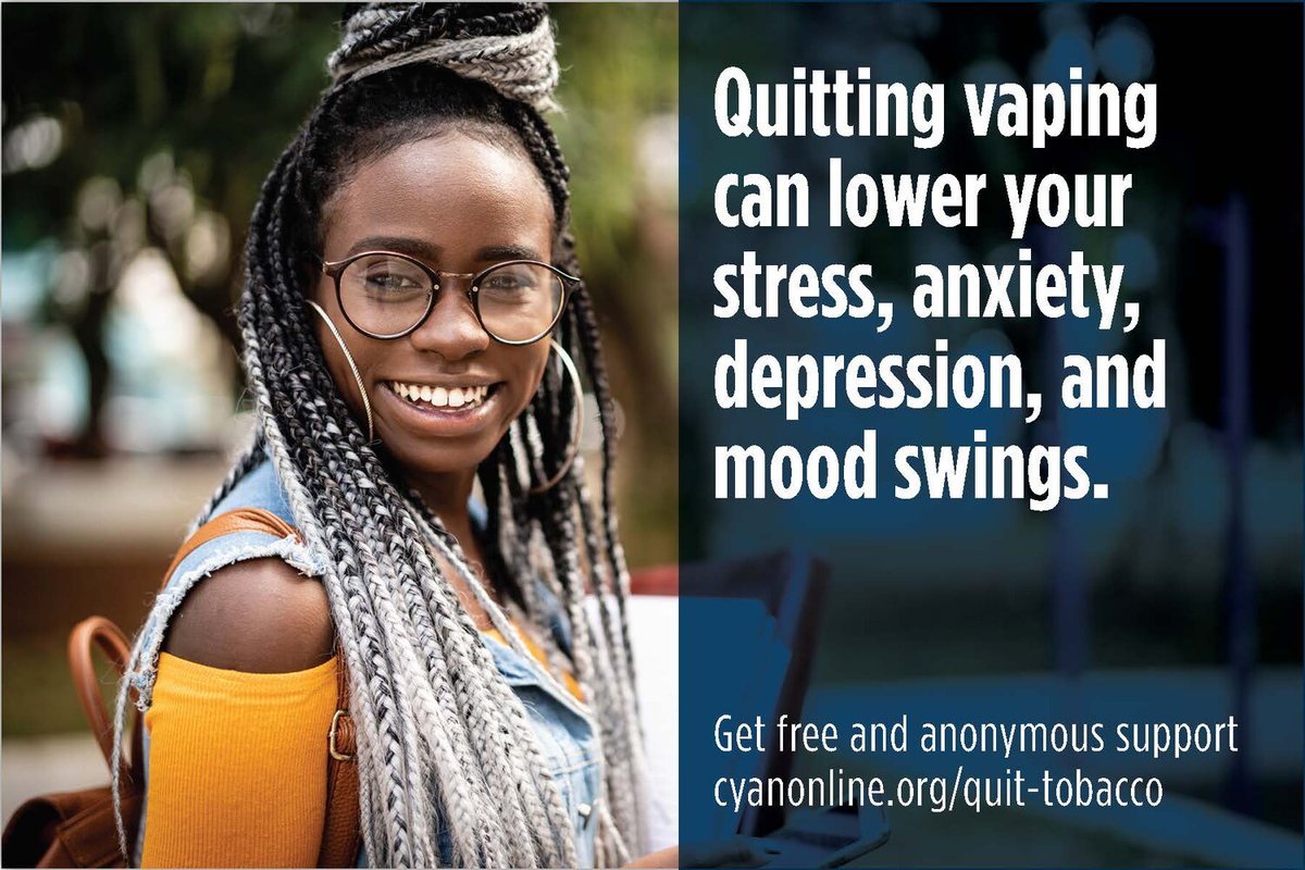 'Smoking leads to disease and disability and harms nearly every organ of the body cyanonline.org/quit-tobacco #QuitVaping #VapeFree #TobaccoFree #TobaccoQuitTips #VapingQuitTip #LiveTobaccoFree