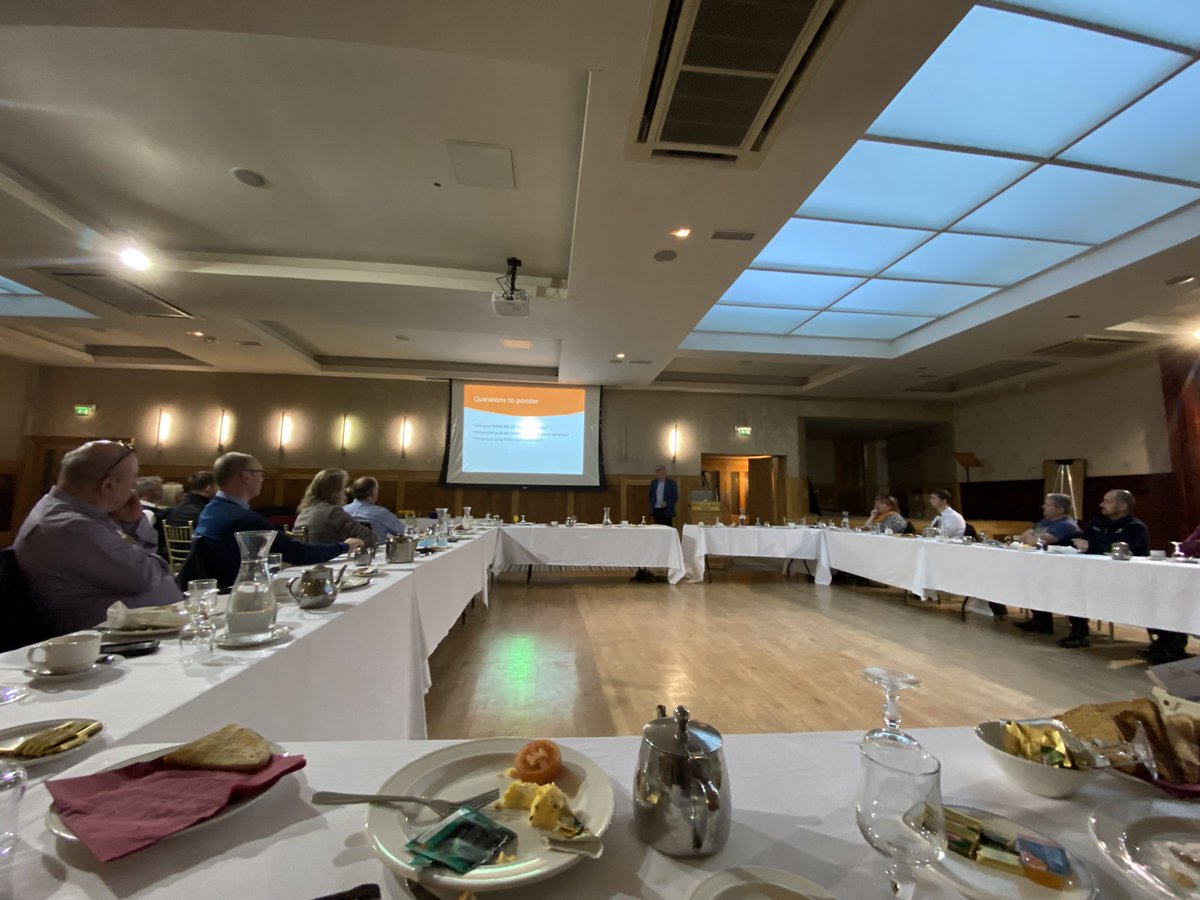 Great to be back this morning, 31 businesses represented to listen to Neil O Brien on how to increase profit #profit #business #mallow7.30am