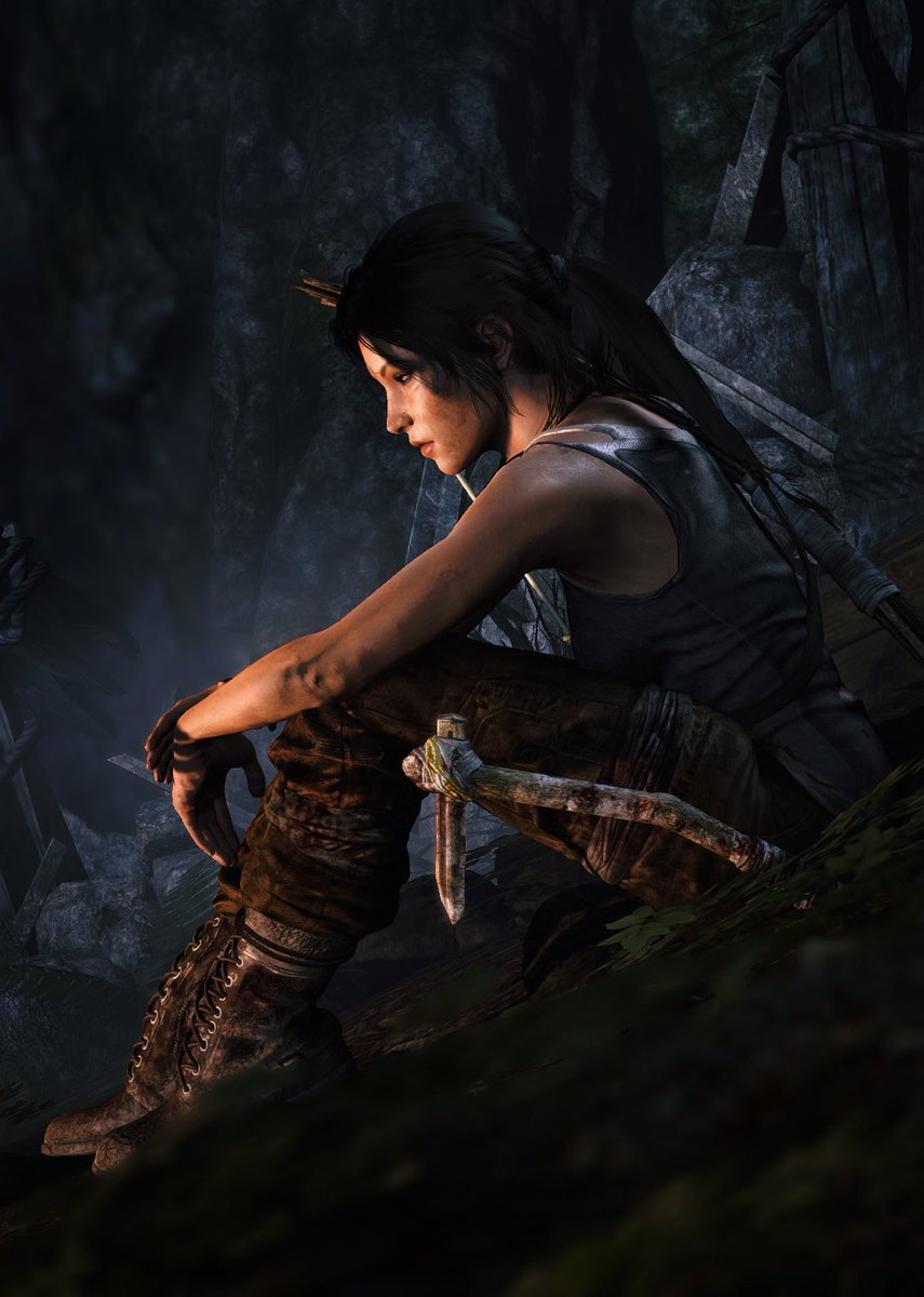 A portrait of Lara Croft from Rise of the Tomb Raider