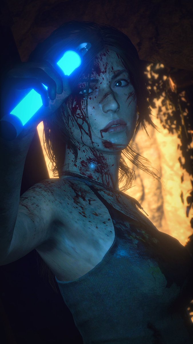 A portrait of Lara Croft from Rise of the Tomb Raider