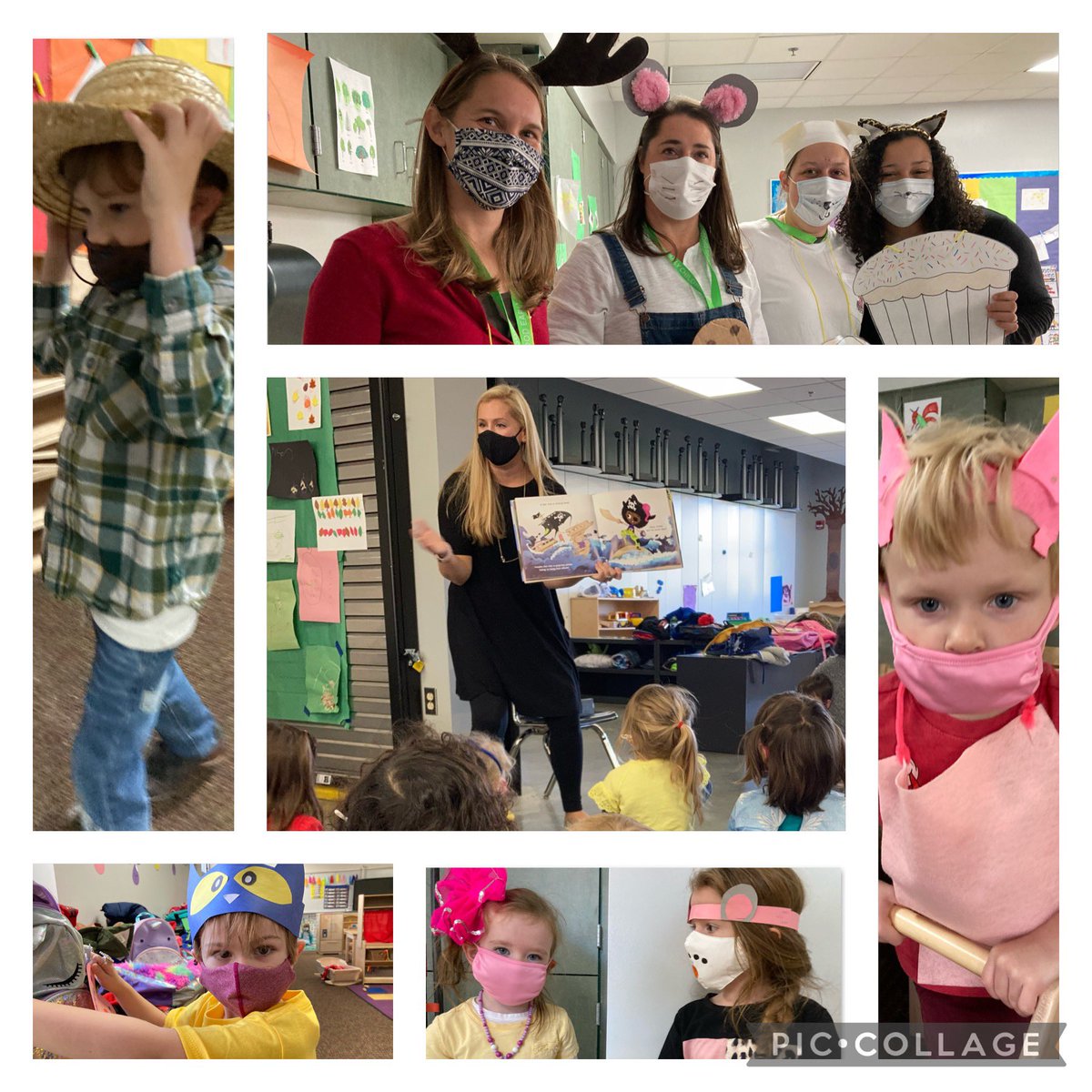 So many familiar faces from our favorite picture books on Storybook Character Day at EECC today! And a big preschool thank you to local author Kim Howard for sharing her book Grace and Box with us! 📚