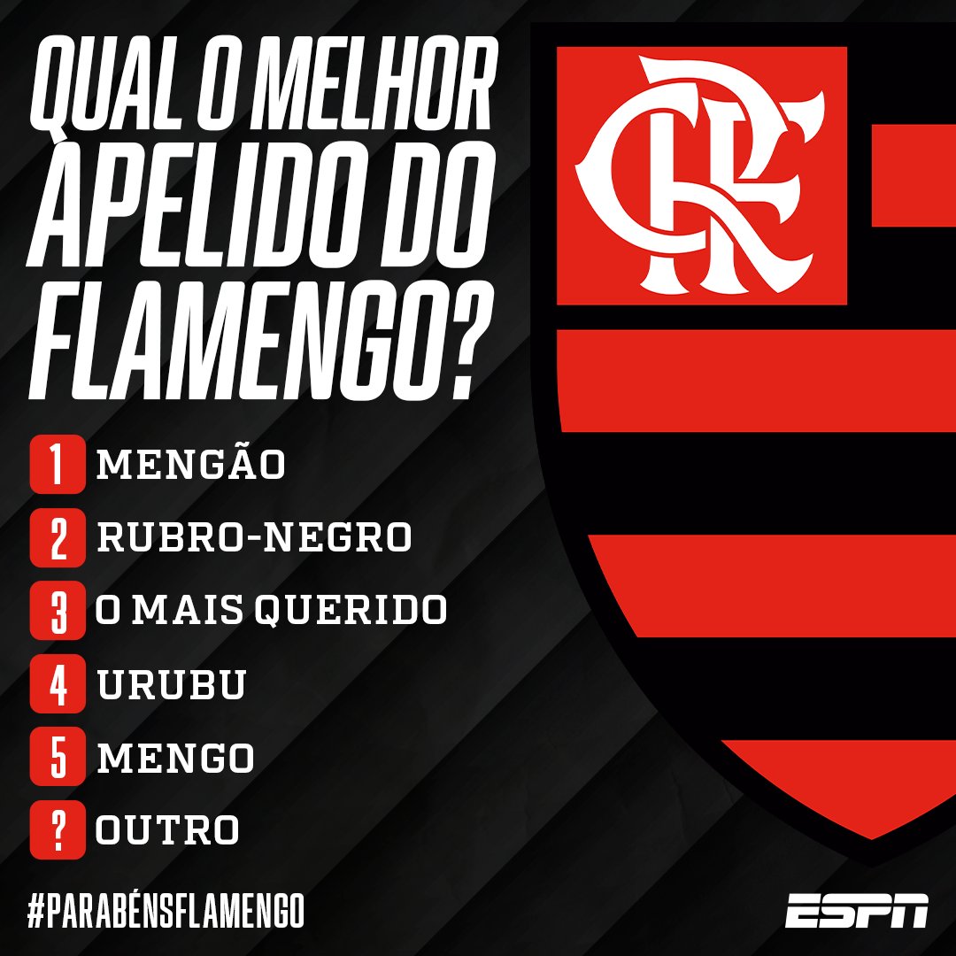 🙋‍♀️ Eu começo! Uma vez Mengão, sempre Mengão.
E aí, qual é o melhor para vocês?

#ParabénsMengão