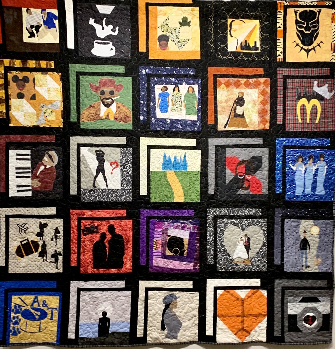 AndreaVernot's tweet image. Stunning exhibit by national African American Quilt Guild at inaugural convention in Cambridge, MD Dorchester Center for the Arts through 12/11 #quilting #History #WomensArt #easternshore