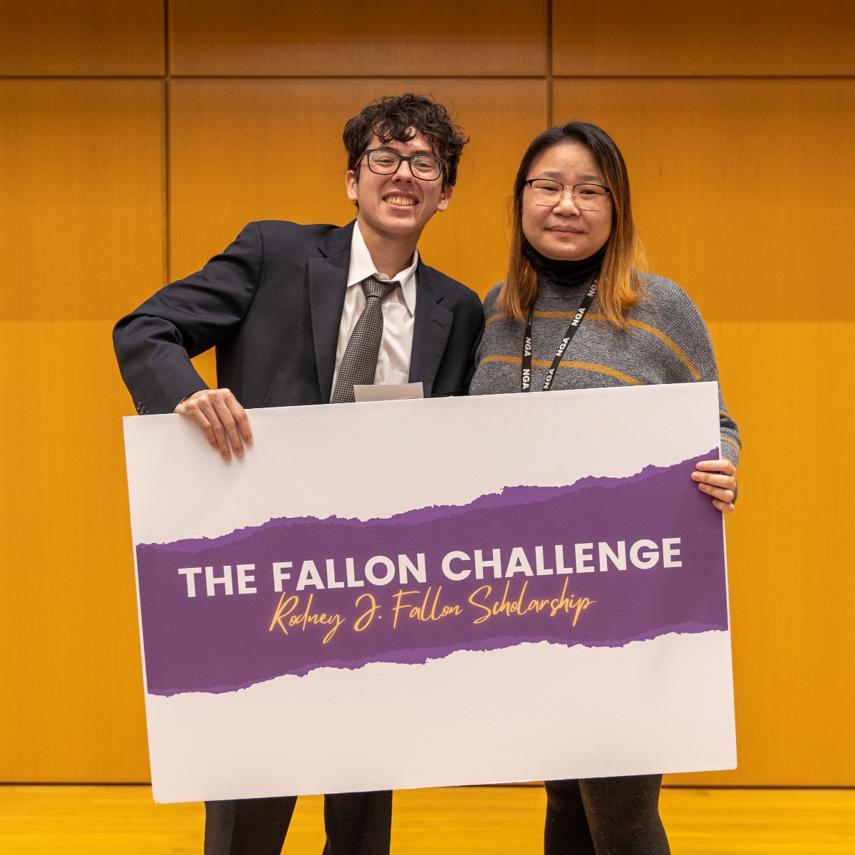 JMUGCFE's tweet image. What a great night! Robert Aguillen won the $1000 Fallon scholarship for his idea on affordable ergonomic guitars for the average player! The crowd's favorite was Christian Bowman, Zane Luker, &amp;amp; William Connor's idea to protect farmers' hearing while speaking to each other.