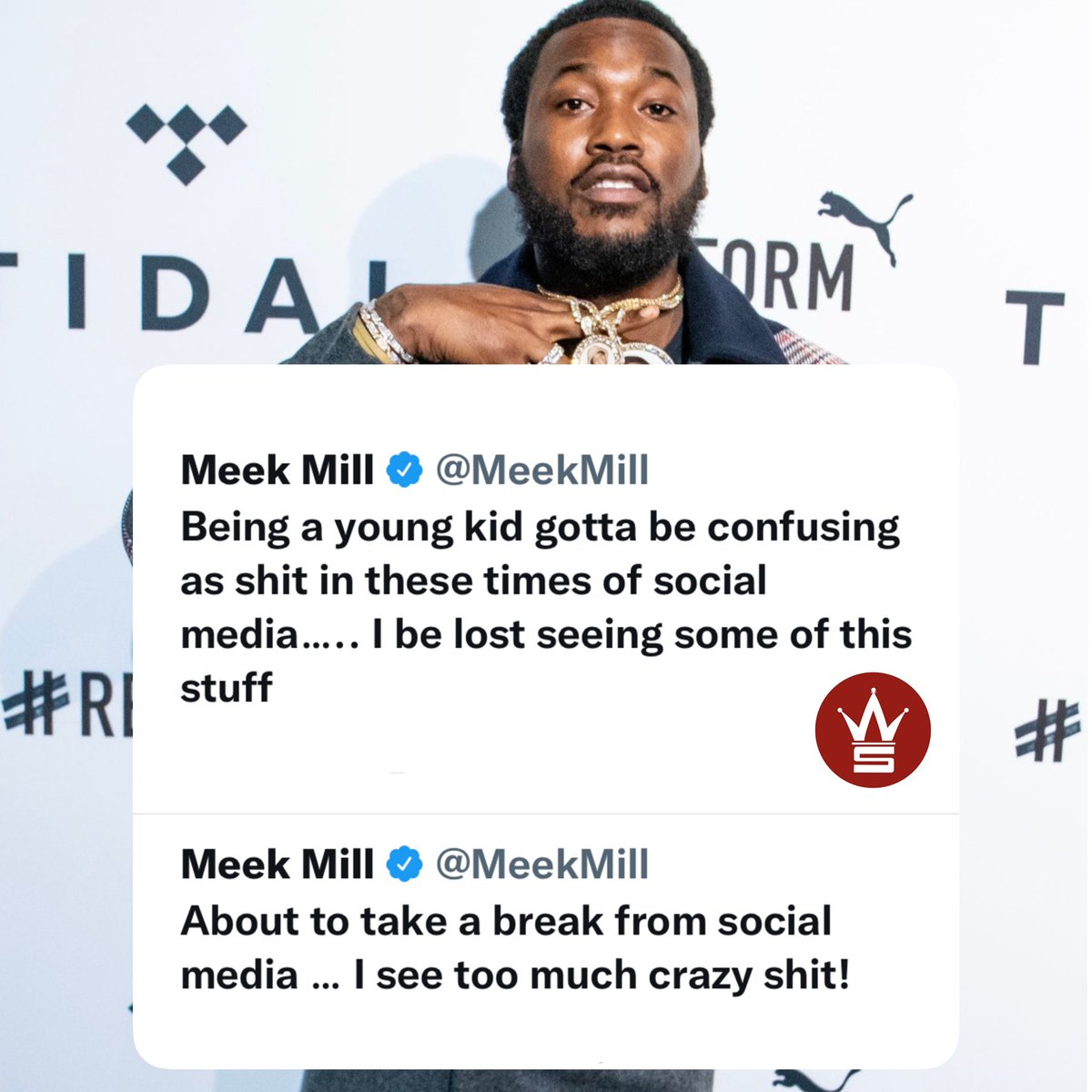 WORLDSTAR's tweet photo. Meek Mill had this to say… thoughts? 👇👀 @MeekMill https://t.co/30PsIpgcoT