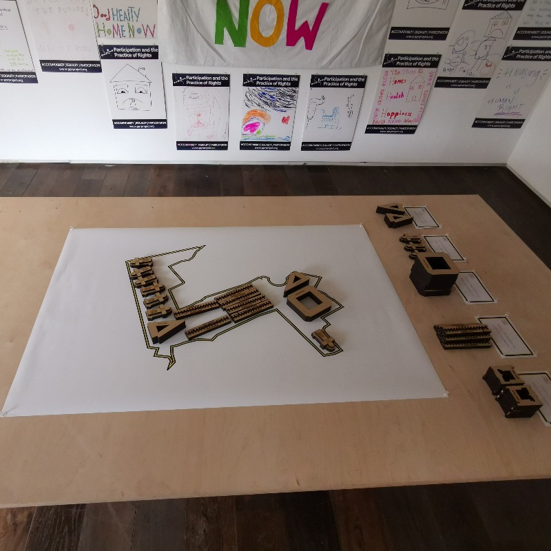 TheMACBelfast's tweet photo. If you're in the MAC this weekend, pop into our Common Room where you'll see @agusmartire's, (senior lecturer in Architecture @QUBelfast) interactive scale map & models project, a collab with @PPR_Org.
#MACCreativeLearning #StreetSpaceResearch https://t.co/1lv5UNgMfS