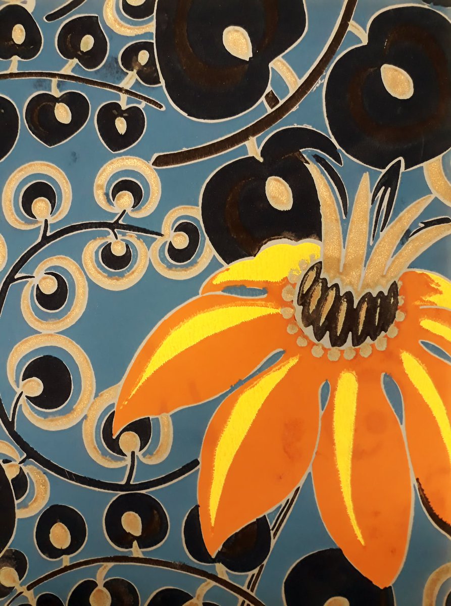 bibforney's tweet photo. Vous aimez les couleurs de l'automne ? Voici quelques motifs de papiers peints des établissements parisiens Gaillard-Motel en 1932 🍂🍁 https://t.co/K9q4WX6lcB