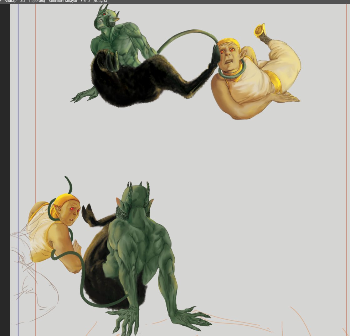 Ateralba's tweet image. - як має виглядати сторінка в процесі малювання коміксу? 
- ну, панельки, кадри
- нуууууу, тяк 😳

#ххудожества #legiosart #впроцесі