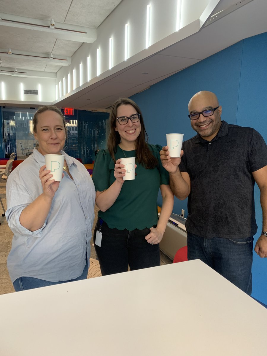 siriusxmlife's tweet photo. Reunited, and it feels so good! This week we held some in-person events at our offices across the country for employees to reconnect. Here are some of our team enjoying the quality face time! https://t.co/MaGBw45prE