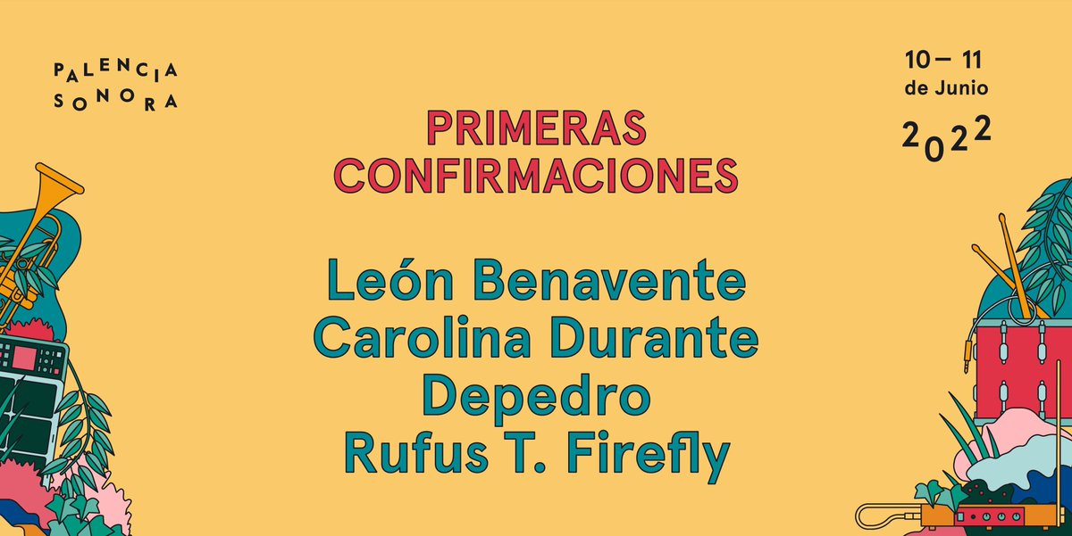PalenciaSonora's tweet photo. ♥️ ¡El próximo martes 16/11 anunciamos OCHO #ConfirmacionesSonoras que se unirán a @LEONBENAVENTE , @carolinadurante!, @Depedromusic
y @_RufusTFirefly_!
⚠️ Y ojo, que también sube el precio de los abonos, puedes adquirirlos en https://t.co/Z8izNxg5PG https://t.co/pQiWeRiQDE