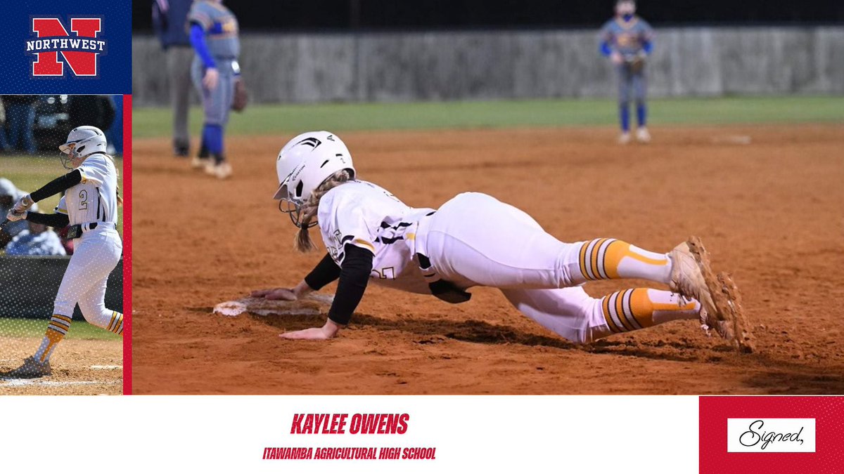 NWCCSoftball's tweet photo. Making it official… signed! @nicolekayleeo Welcome to the Ranger family!!! https://t.co/ESI0PUbDJf
